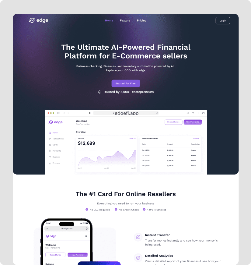 Edge - Landing Page